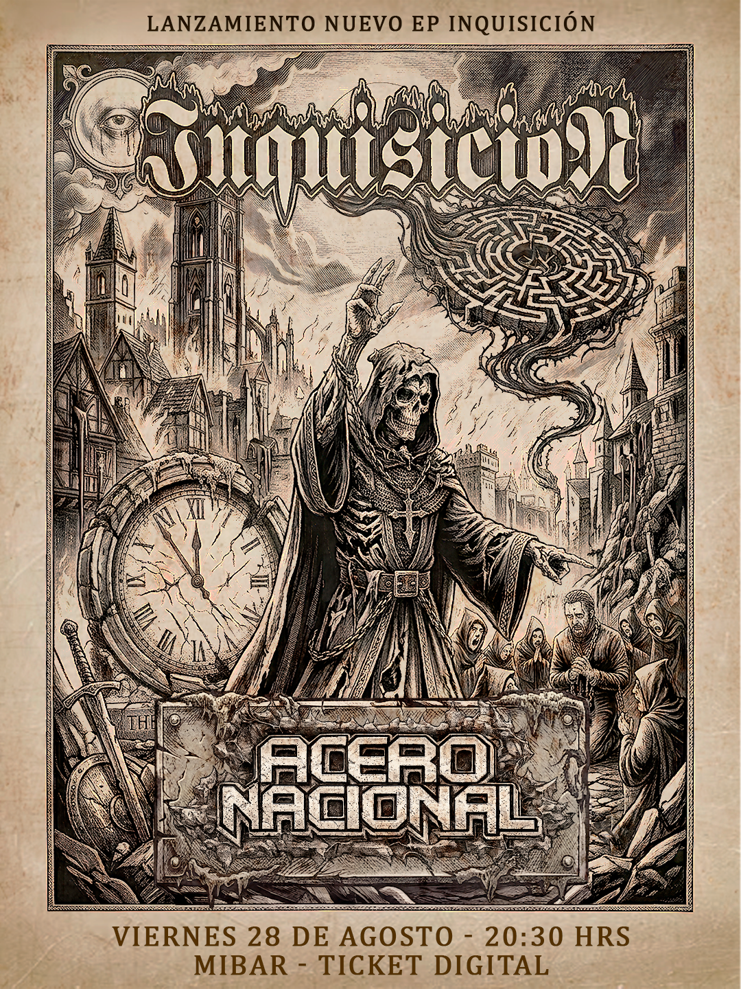 Inquisición lanzará su nuevo EP con show en MiBar este 28 de agosto